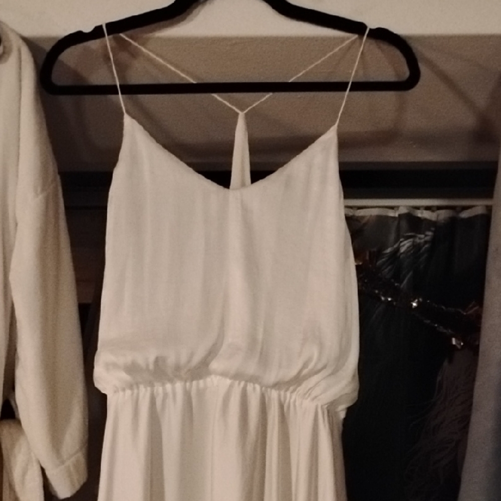 Bardot Strapless White Dress , Your Flowing Dream Dress On Sale, Please Scroll